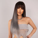 Stylonic Fashion Boutique Synthetic Wig Dark Grey Wig Dark Grey Wig - Stylonic Premium Wigs