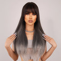 Stylonic Fashion Boutique Synthetic Wig Dark Grey Wig Dark Grey Wig - Stylonic Premium Wigs