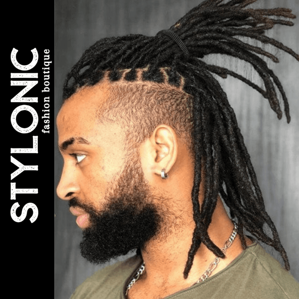 Stylonic Fashion Boutique Toupee Transparent Full Afro Dreadlock Toupee