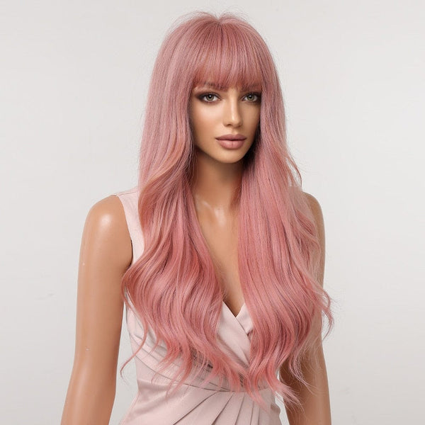 Stylonic Fashion Boutique Synthetic Wig Dusky Pink Wig Dusky Pink Wig - Stylonic Wigs