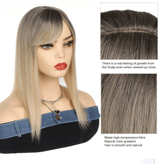 Stylonic Fashion Boutique Long Straight Hair Topper Synthetic Hair Long Straight Hair Topper Synthetic Hair - Stylonic Wigs