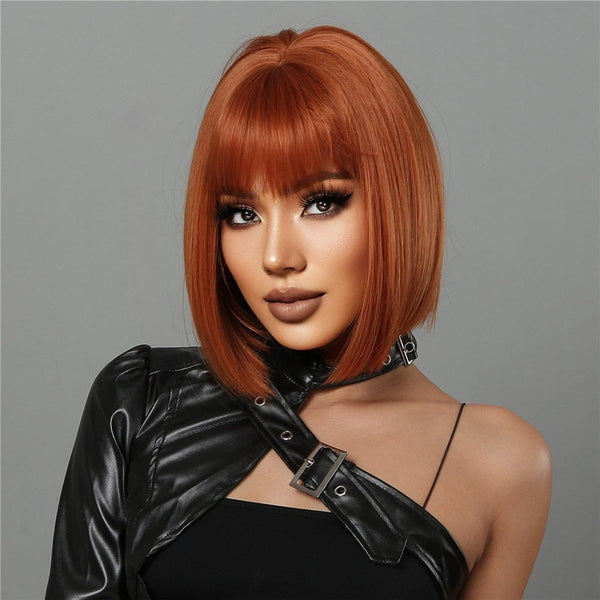 Ginger bob wigs hotsell