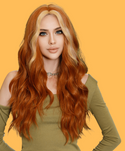 Stylonic Fashion Boutique Synthetic Wig Ginger and Blonde Hair Wig Wigs - Ginger and Blonde Hair Wig | Red Wigs | Stylonic 