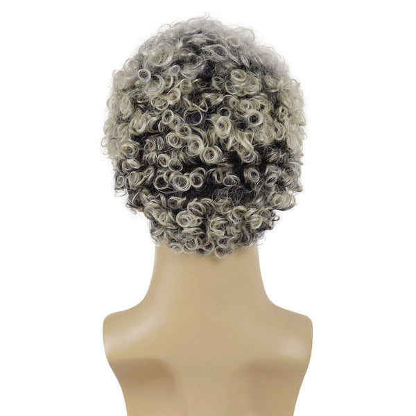 Stylonic Fashion Boutique Grey Afro Kinky Curly Wig for Man