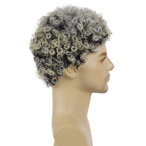 Stylonic Fashion Boutique Grey Afro Kinky Curly Wig for Man