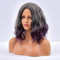 Stylonic Fashion Boutique Synthetic Wig Dark Gray To Purple Ombre Wig Dark Gray To Purple Ombre Wig - Stylonic Wigs