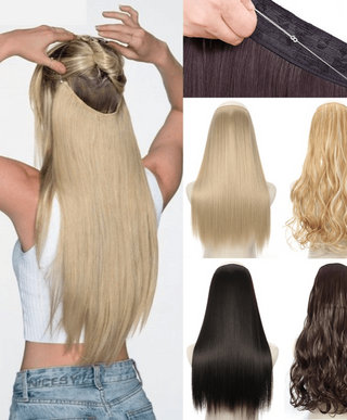 Stylonic Fashion Boutique Hair Extensions Halo Hair Extensions - Straight Halo Hair Extensions - Straight | Stylonic Fashion Boutique