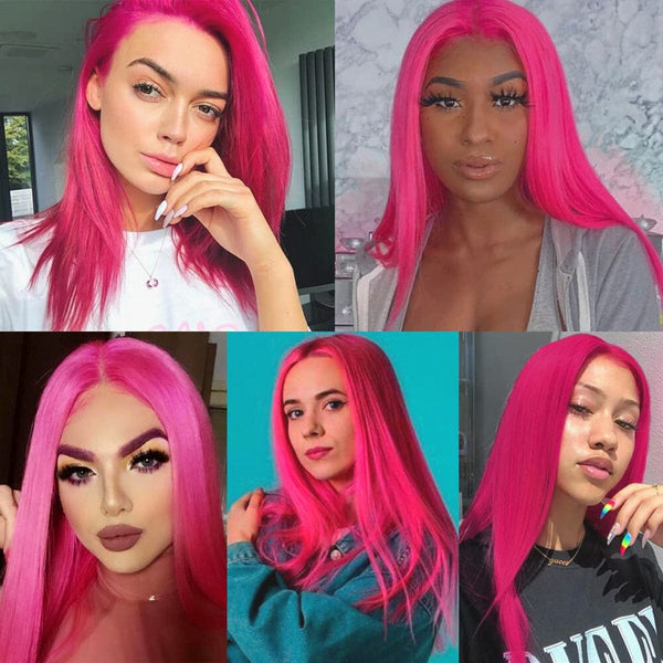 Dark Pink Wig