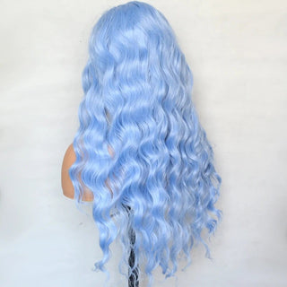 Stylonic Fashion Boutique Lace Front Synthetic Wig Icy Blue Synthetic Lace Front Curly Wig Icy Blue Synthetic Lace Front Curly Wig - Stylonic Wigs