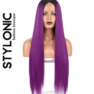 Stylonic Fashion Boutique Lace Front Synthetic Wig Lace Front Purple Wig Lace Front Purple Wig - Stylonic Fashion Boutique