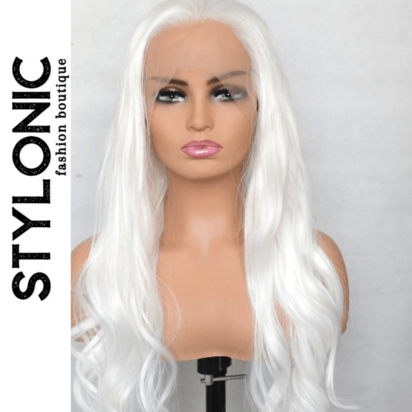 Stylonic Fashion Boutique Lace Front Synthetic Wig Lace Front White Wig Lace Front White Wig - Stylonic Fashion Boutique