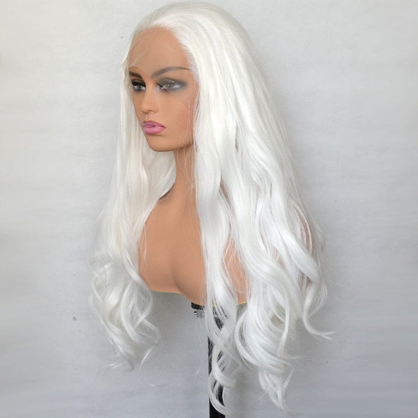 Stylonic Fashion Boutique Lace Front Synthetic Wig Lace Front White Wig Lace Front White Wig - Stylonic Fashion Boutique