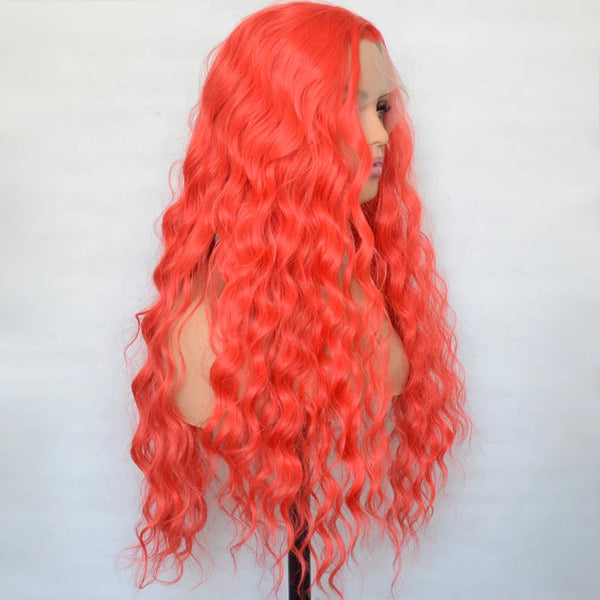 Stylonic Fashion Boutique 1 PC / 150% / CHINA | 22inches Lace Wigs Red