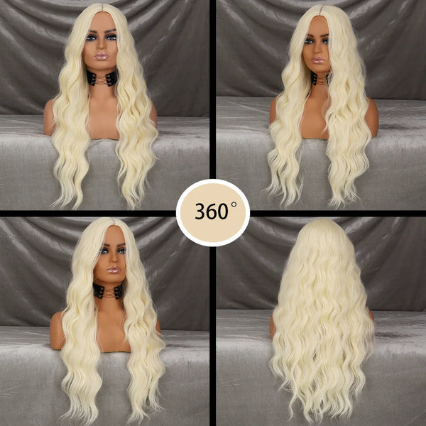 Stylonic Fashion Boutique Synthetic Wig Long Blonde Wig Long Blonde Wig - Stylonic Premium Wigs