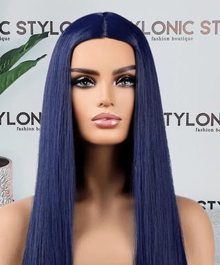 Stylonic Fashion Boutique Synthetic Wig Synthetic Dark Blue Hair Women's Wig Synthetic Dark Blue Hair Women's Wig - Stylonic Premium Wigs