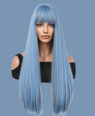 Stylonic Fashion Boutique Synthetic Wig Light Blue Cosplay Wig Light Blue Cosplay Wig | Blue Wigs | Stylonic Fashion Boutique