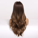 Stylonic Fashion Boutique Synthetic Wig Long Brown Wavy Wig Long Brown Wavy Wig - Stylonic Fashion Boutique