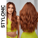 Stylonic Fashion Boutique Synthetic Long Wavy Ginger Wig Synthetic Long Wavy Ginger Wig - Stylonic Wigs