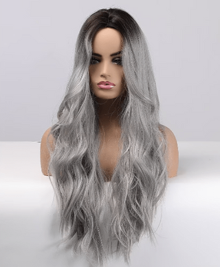 Stylonic Fashion Boutique Synthetic Wig Long Grey Wig Long Grey Wig - Stylonic Fashion Boutique