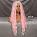 Stylonic Fashion Boutique Long Wavy Baby Pink Synthetic Wig