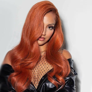 Stylonic Fashion Boutique Human Hair Wigs Orange Ginger Human Hair Wig Ginger Human Hair Wig - Stylonic