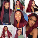 Stylonic Fashion Boutique Synthetic Wig Long Red Wine Wig Long Red Wine WIg | Red Wigs | Stylonic Fashion Boutique