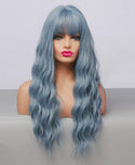 Stylonic Fashion Boutique Synthetic Wig lc194-1 Long Wavy Blue Wig Long Wavy Blue Wig - Stylonic Fashion Boutique