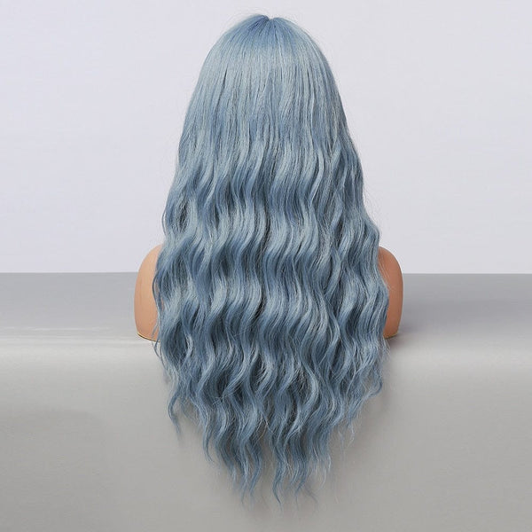 Stylonic Fashion Boutique Synthetic Wig lc194-1 Long Wavy Blue Wig Long Wavy Blue Wig - Stylonic Fashion Boutique