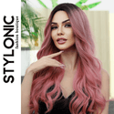 Stylonic Fashion Boutique Synthetic Wig Long Wavy Pink Wig Long Wavy Pink Wig - Stylonic Wigs