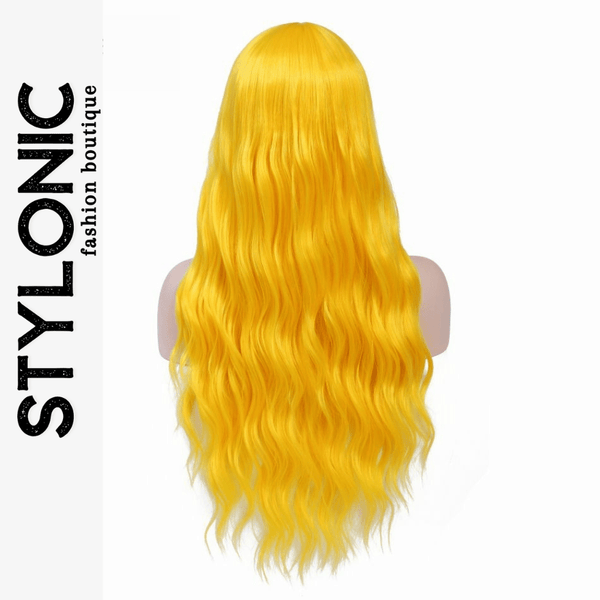 Stylonic Fashion Boutique Synthetic Wig Long Yellow Wig Wigs - Long Yellow Wig | Yellow Wigs | Stylonic Fashion Boutique