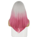 Grey and Pink Wig