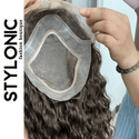 Stylonic Fashion Boutique Toupee Men's Toupee Light Brown Human Hair Piece Men's Toupee Light Brown Human Hair Piece - Stylonic Wigs