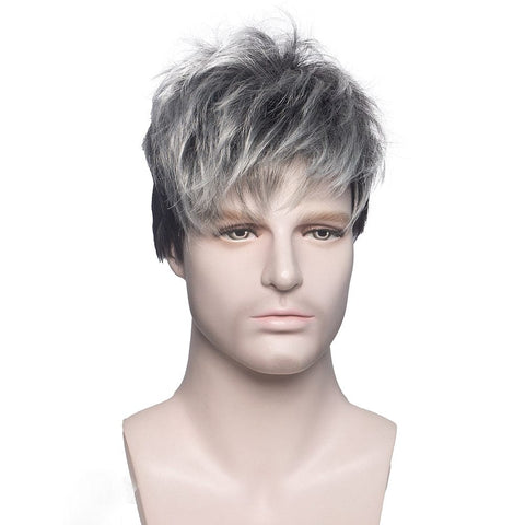 Men's Silver Hair Wig - Stylonic Premium Wigs