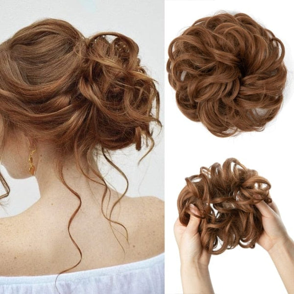 Stylonic Fashion Boutique Hair Extensions 30 Copper Auburn Messy Hair Bun Messy Hair Bun - Stylonic Fashion Boutique