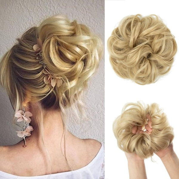 Stylonic Fashion Boutique Hair Extensions Light Ash Blonde Messy Hair Bun Messy Hair Bun - Stylonic Fashion Boutique