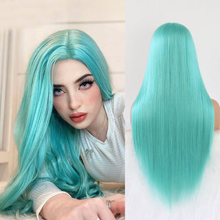 Stylonic Fashion Boutique Synthetic Wig Mint Blue Wig Mint Blue Wig | Blue Wigs | Stylonic Fashion Boutique