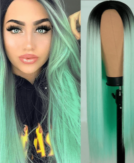 Stylonic Fashion Boutique Synthetic Wig Mint Green Wig Wigs - Mint Green Wig | Stylonic Fashion Boutique