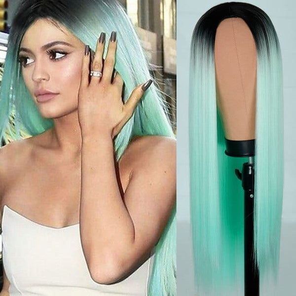 Stylonic Fashion Boutique Synthetic Wig Mint Green Wig Wigs - Mint Green Wig | Stylonic Fashion Boutique