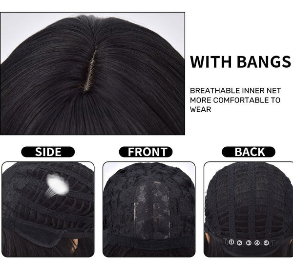 Stylonic Fashion Boutique Synthetic Wig Natural Black Wig Wigs - Natural Black Wig - Stylonic fashion Boutique