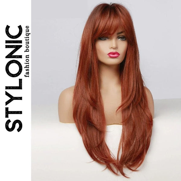 Stylonic Fashion Boutique Synthetic Wig Natural Red Wig Wigs - Natural Red Wig | Red Wigs |Stylonic Fashion Boutique