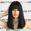 Stylonic Fashion Boutique Synthetic Wig MW6139-1 Natural Straight Synthetic Black Wig Natural Straight Synthetic Black Wig - Stylonic Wigs