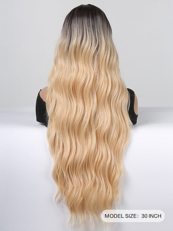 Stylonic Fashion Boutique Lace Front Synthetic Wig Ombre Blonde Lace Front Wig Ombre Blonde Lace Front Wig - Stylonic Wigs