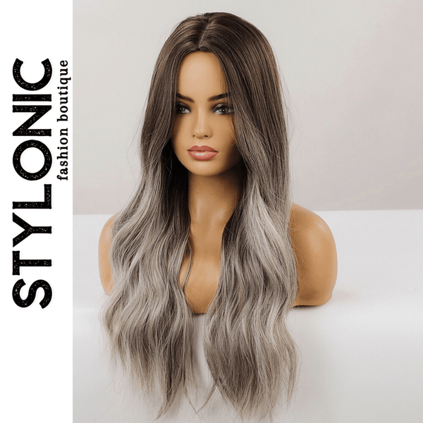 Stylonic Fashion Boutique Ombre Brown Ash Gray Wig