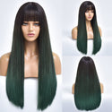 Stylonic Fashion Boutique Synthetic Wig Ombre Green Wig Wigs - Ombre Green Wig | Stylonic Fashion Boutique