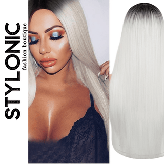 Stylonic Fashion Boutique Synthetic Wig Ombre White Wig Ombre White Wig - Stylonic Fashion Boutique