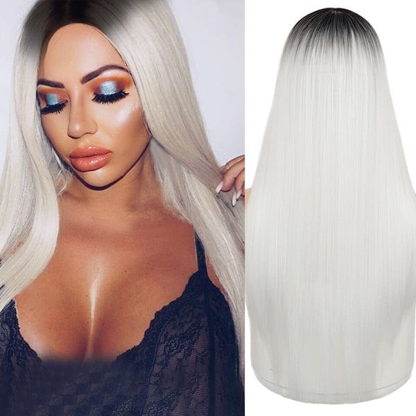 Stylonic Fashion Boutique Synthetic Wig Ombre White Wig Ombre White Wig - Stylonic Fashion Boutique