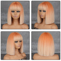 Stylonic Fashion Boutique Synthetic Wig Orange Bob Wig Wigs - Orange Bob Wig - Stylonic Fashion Boutique