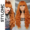 Stylonic Fashion Boutique Synthetic Wig Orange Wig Orange Wig - Stylonic Premium Wigs