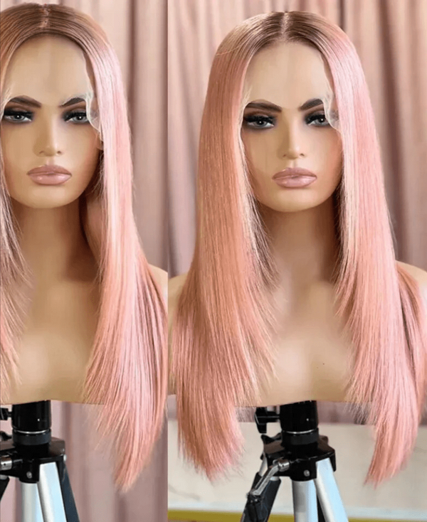 Stylonic Fashion Boutique Light Pink Straight Lace Front Wig