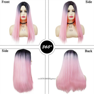 Long pink wigs for sale hotsell